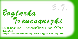 boglarka trencsanszki business card